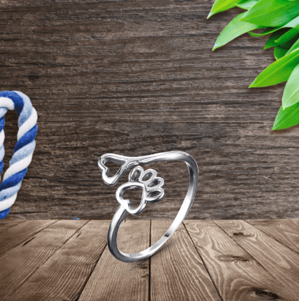 טבעת לב עם כף רגל מתכווננת מפלדה אל חלד